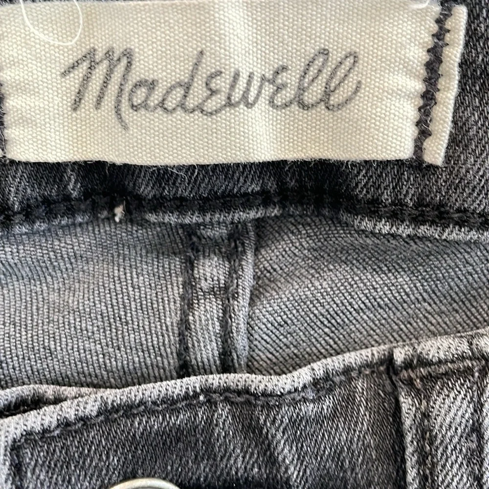 Madewell Cali Demi-Boot faded black high waist stretch jeans. Size 26T